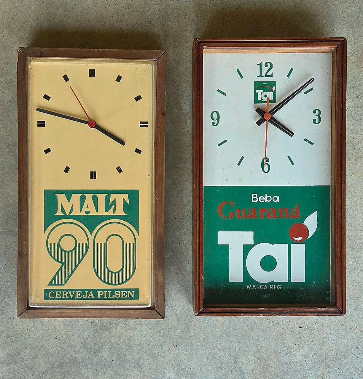 Relógios Guaraná Taí e Malt 90