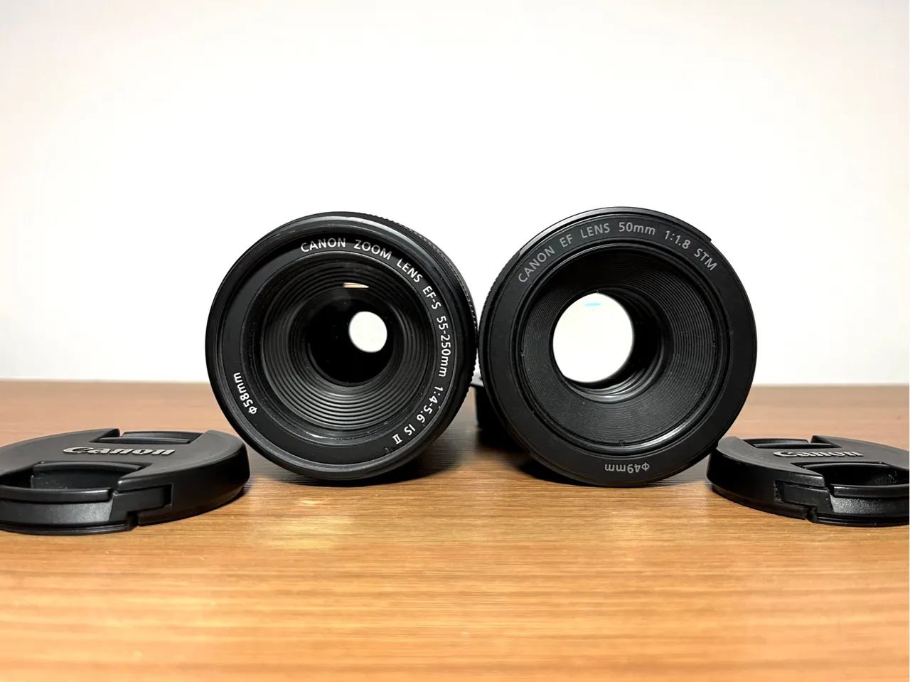 Lentes Canon EF 50mm f/1.8 STM e EFS 55-250mm - Foto 5