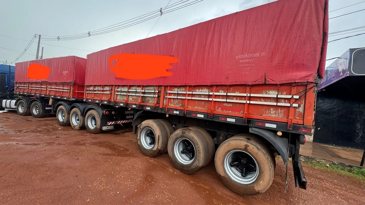 Carreta 9 eixo 3x3 curto com e sem pneus  - Foto 4