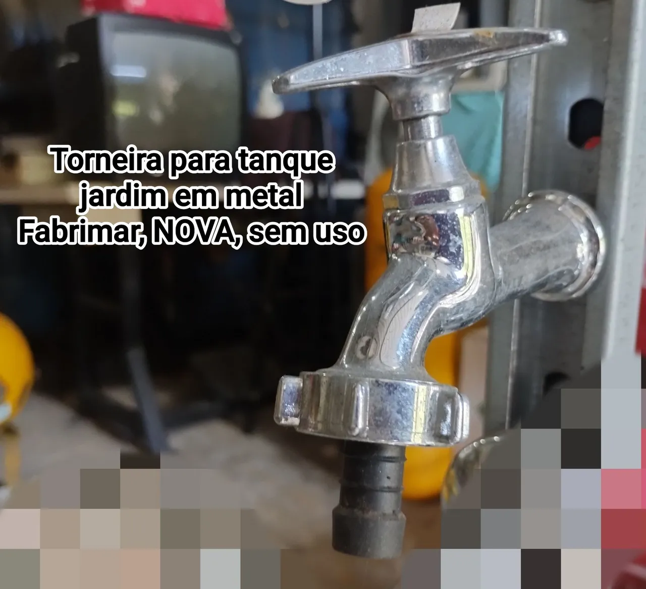 Torneira para tanque jardim em metal Fabrímar, NOVA, sem uso