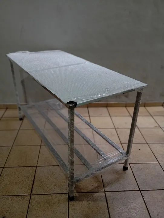 Mesa de aço inox nova - frete grátis SJC e Jacareí