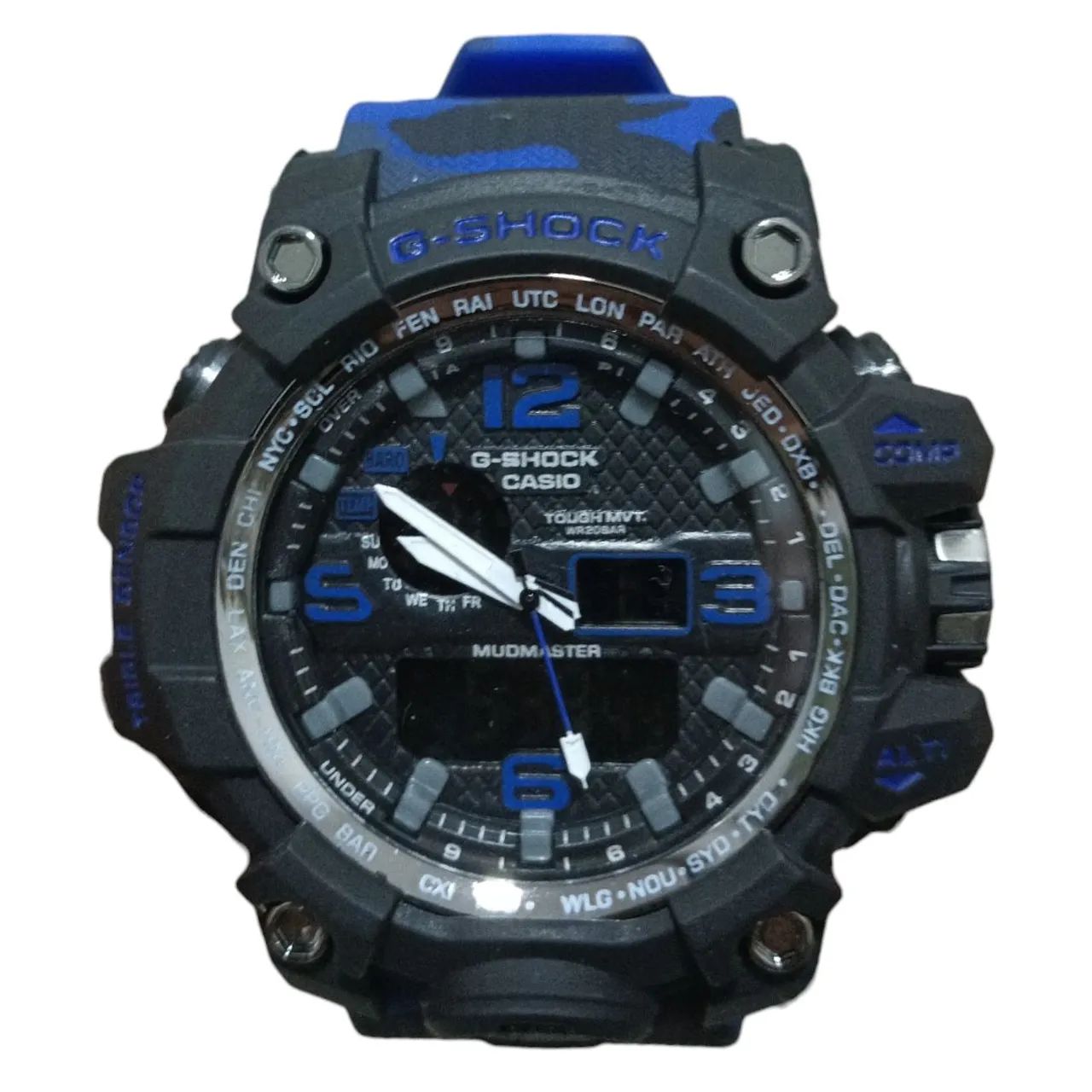 Relógio G-Shock Casio Mudmaster Azul Camuflado com caixinha - Foto 4