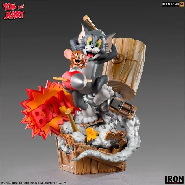 Estátua Tom & Jerry - Prime Scale 1/3 - Iron Studios Original