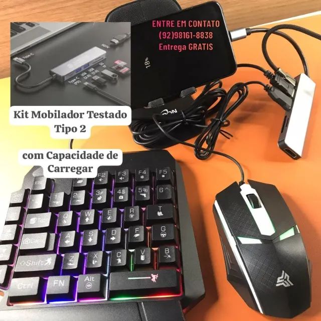 Kit Gamer com carregamento testado e comprovado Para Tipo-C / Entrega Rápida e Segura