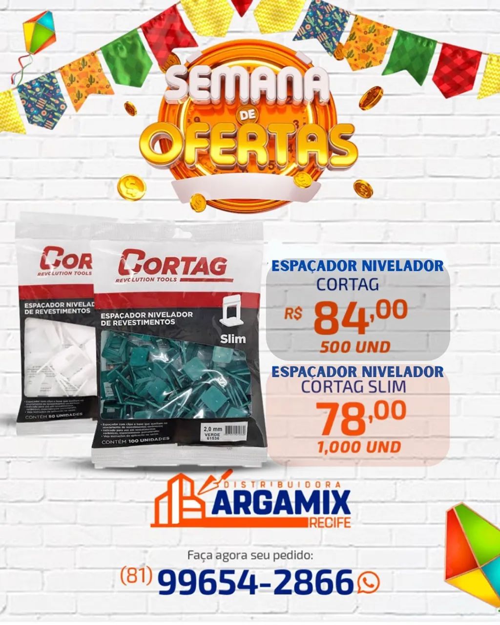 Espaçadores Niveladores Cortag