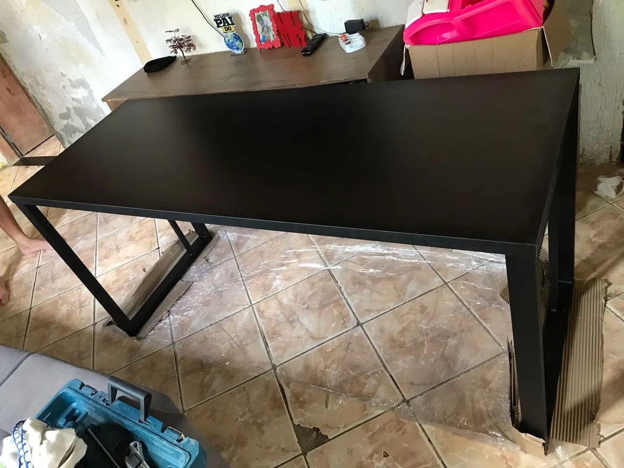 Mesa de Escritório modelo industrial 