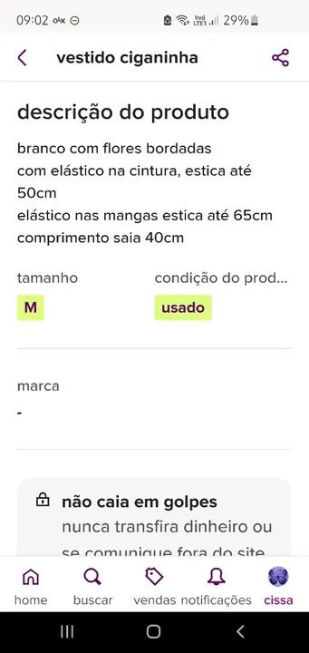 Vestido ciganinha  - Foto 3