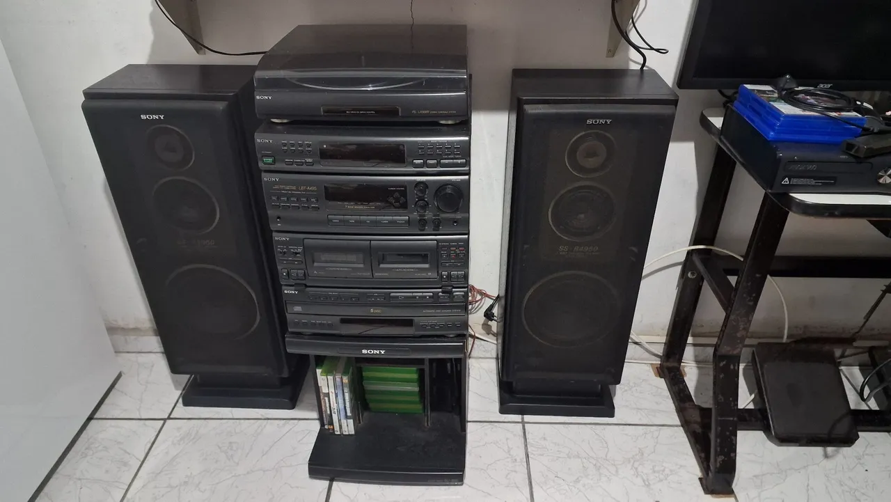 De Volta ao Passado com o Mini System Sony LBT-A495 com Caixas de Som SS-B4950!