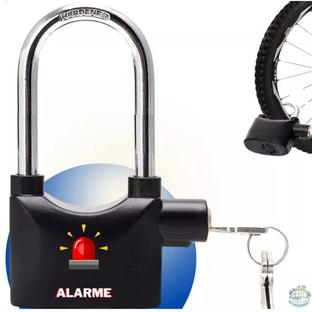 Cadeado grande com alarme antifurto - Foto 2