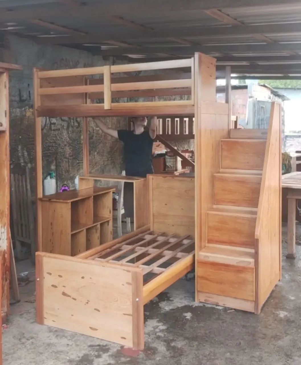 Beliche solteiro engavetado 