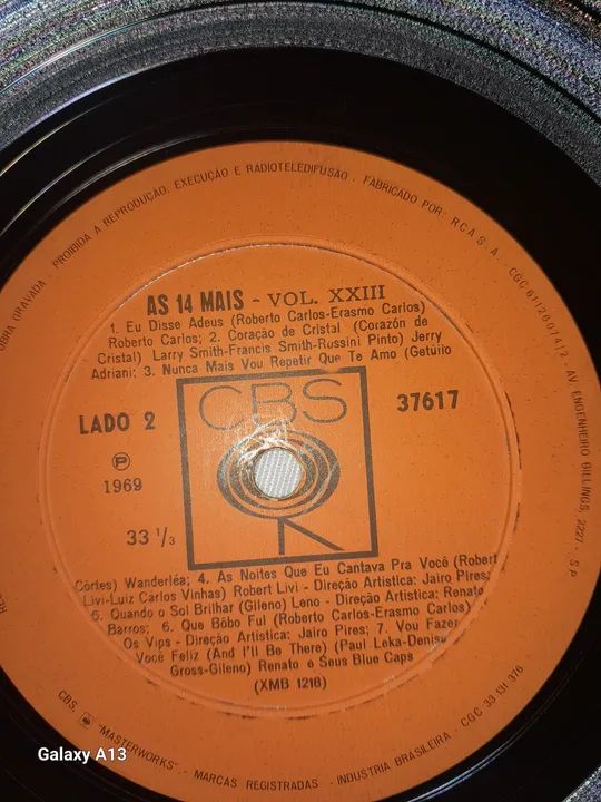 LP As 14 Mais volume23 ano 1969 - Foto 3