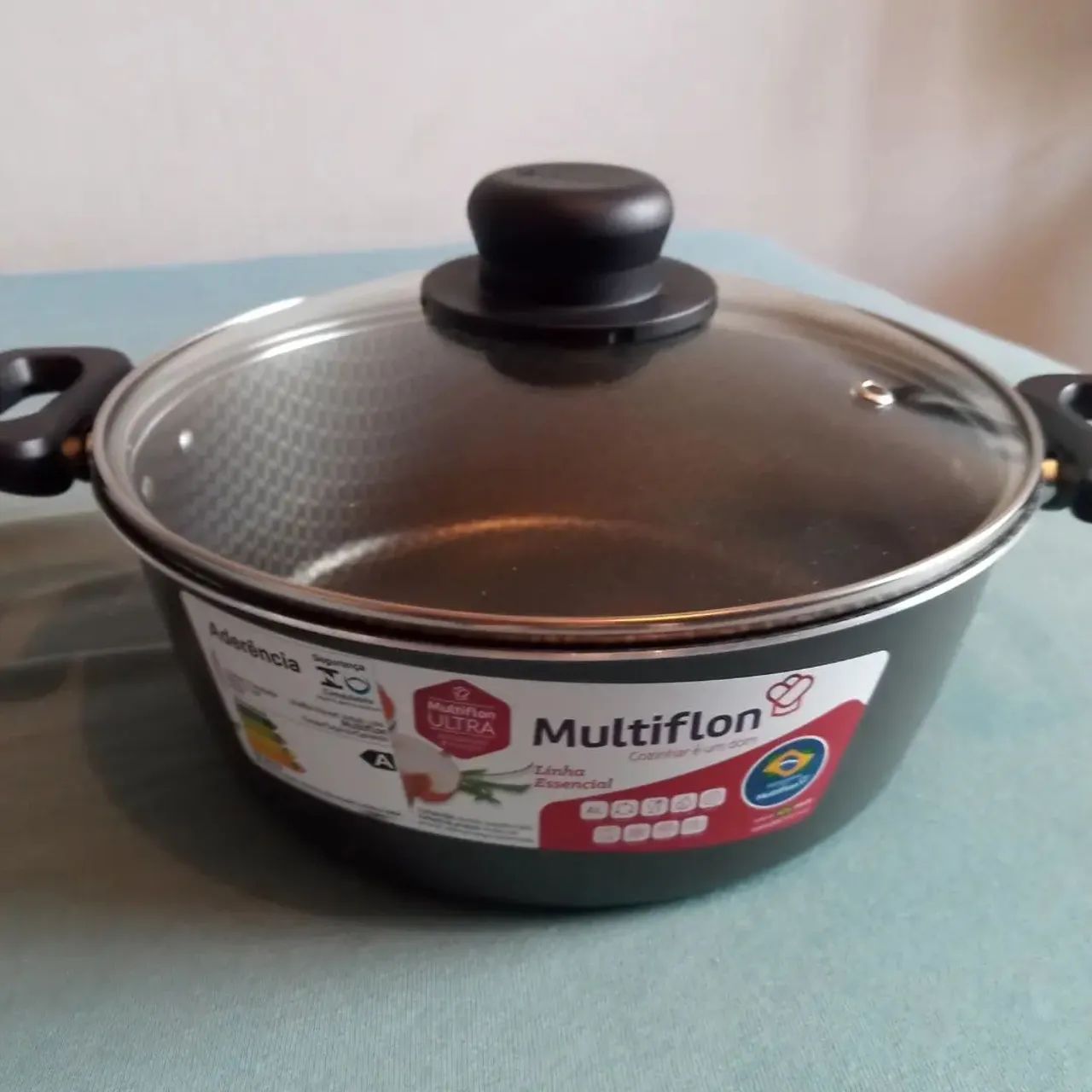 Panela Multiflon com Tampa de Vidro