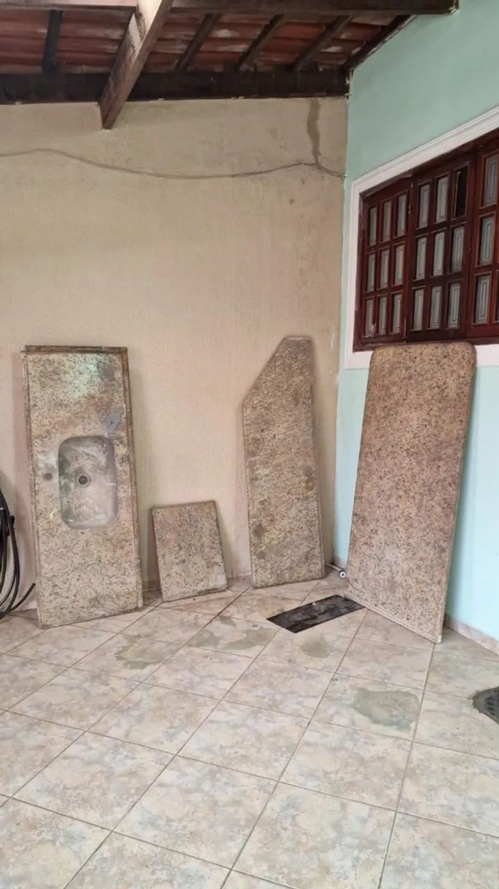 Balcao e pia de marmore