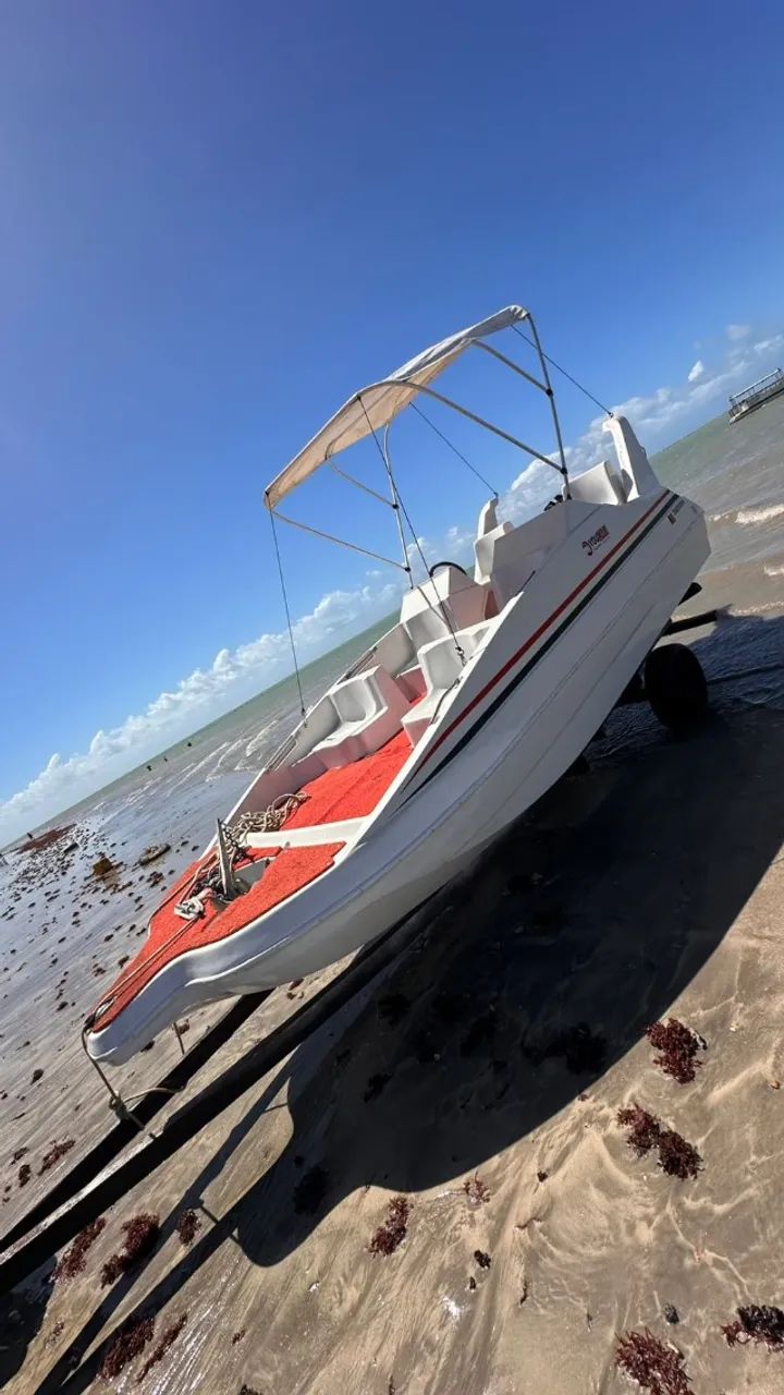 Lancha dourado + motor mercury 2018 4 Tempos - Foto 4