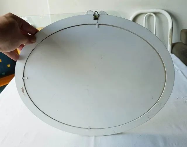 Placa Enfeite de Porta para Quarto Infantil - Oval - Nome Helena - Madeira e Pérolas - Foto 6