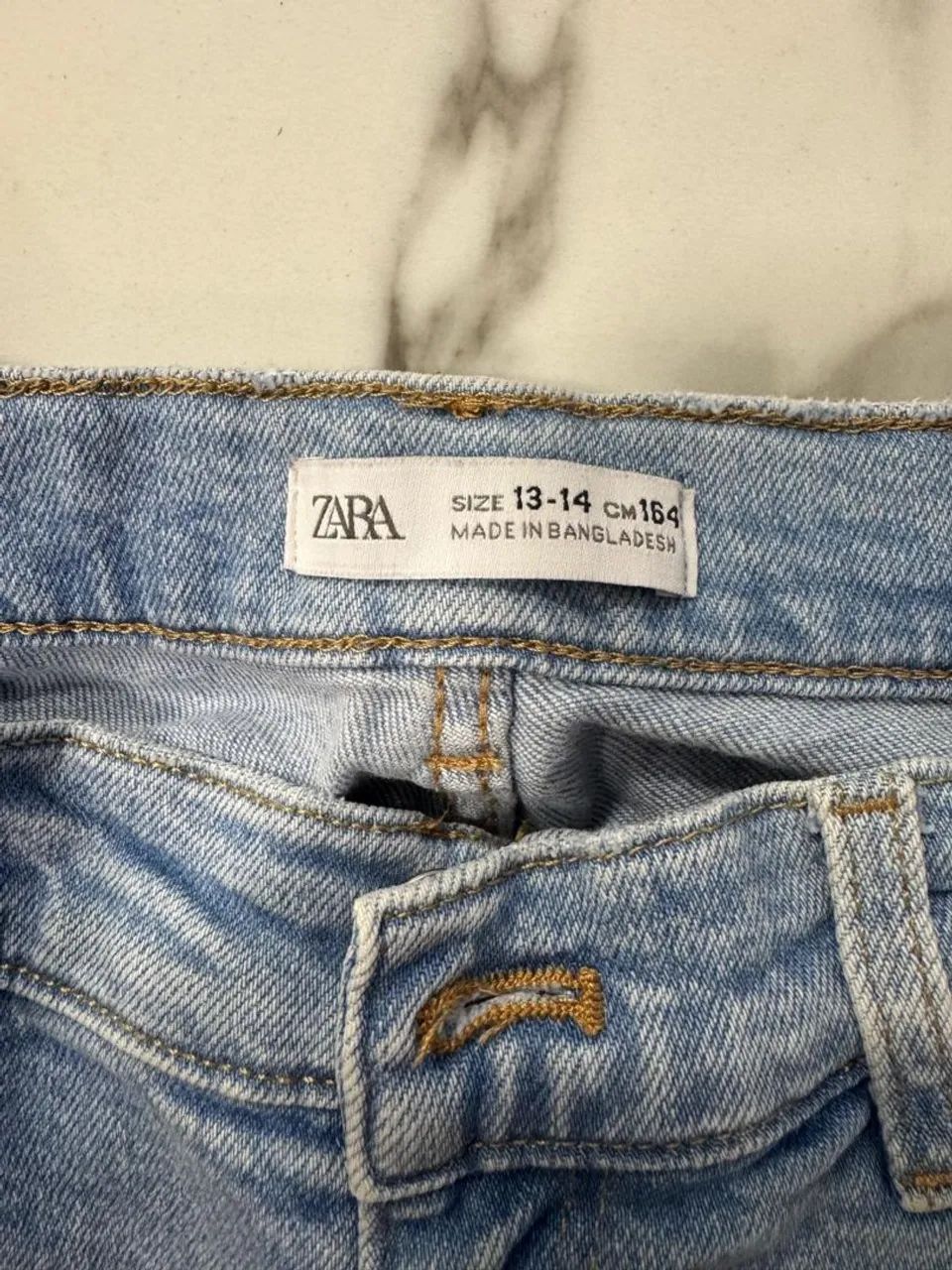 Calça Jeans Flare Azul Claro juvenil Zara! - Foto 3