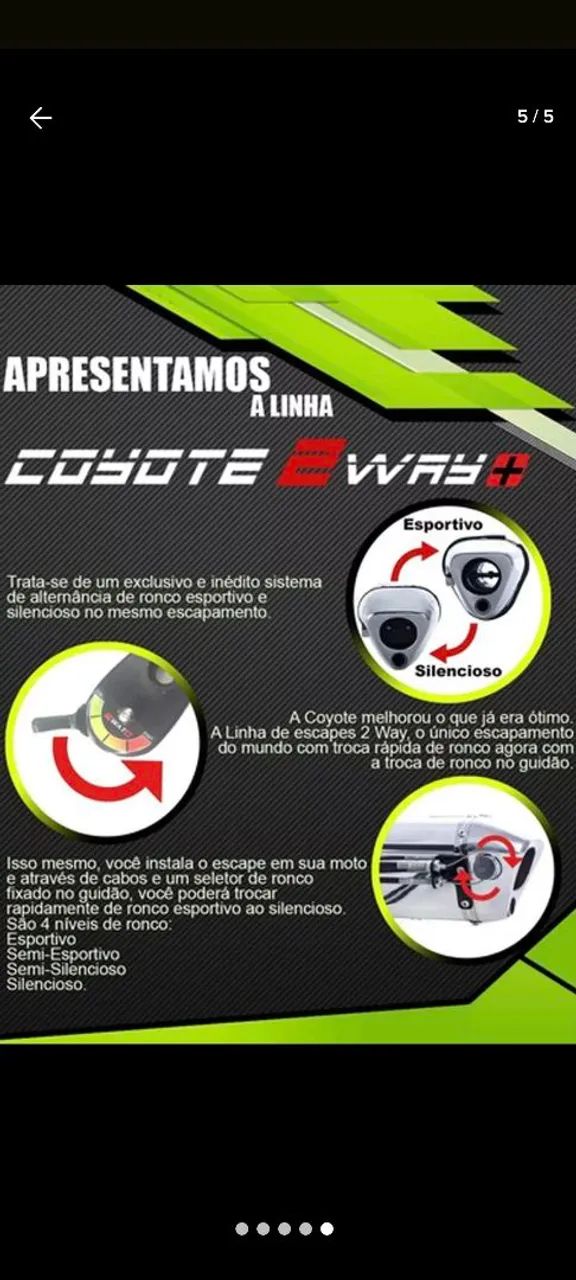 Escapamento Coyote 2 way  - Foto 5