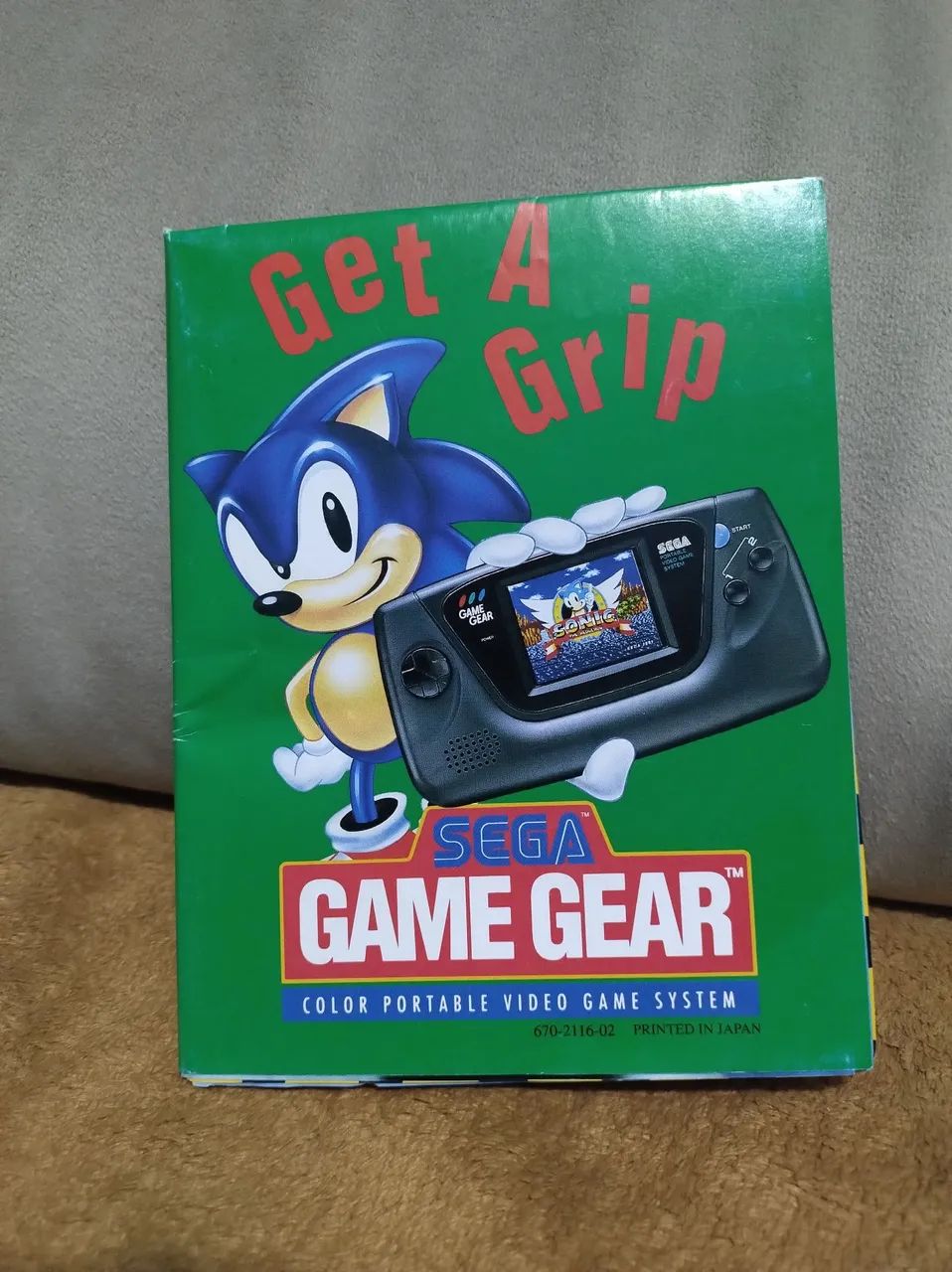 Poster do game gear sega original 
