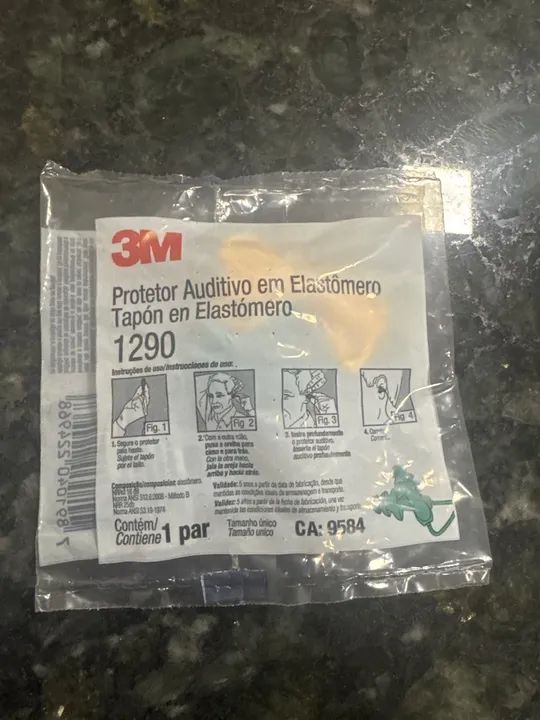 Protetor Auditivo 3M 1290 - 10 unidades 