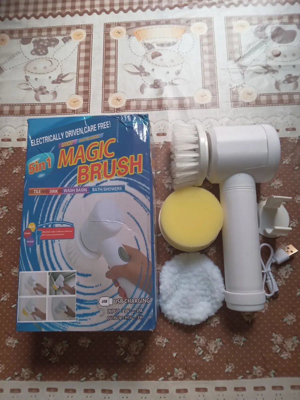 Escova Mágica Elétrica 5 em 1 - Limpeza Eficiente. Valor $ 15,00
