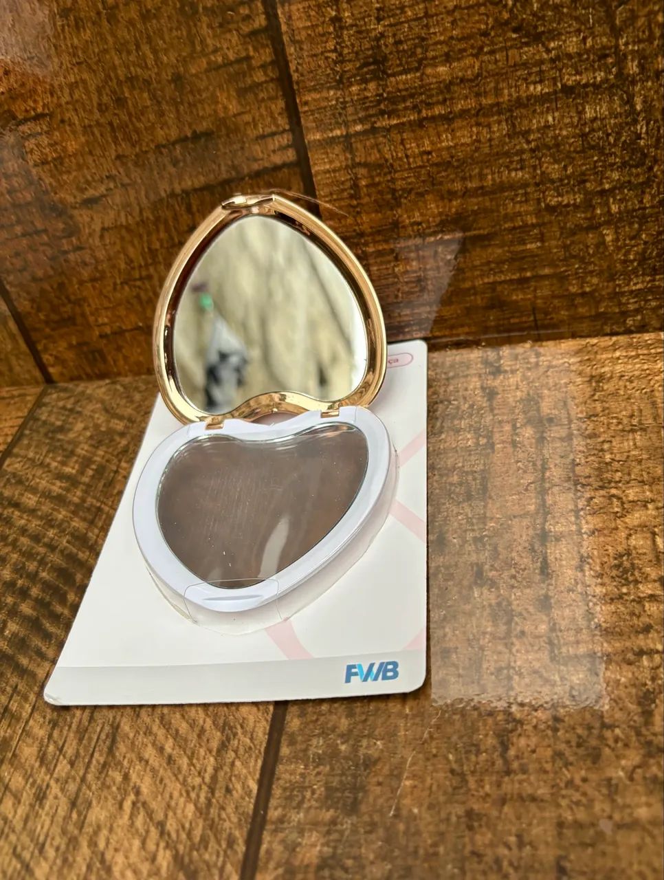 Espelho de Mão Formato Coração  - Foto 2