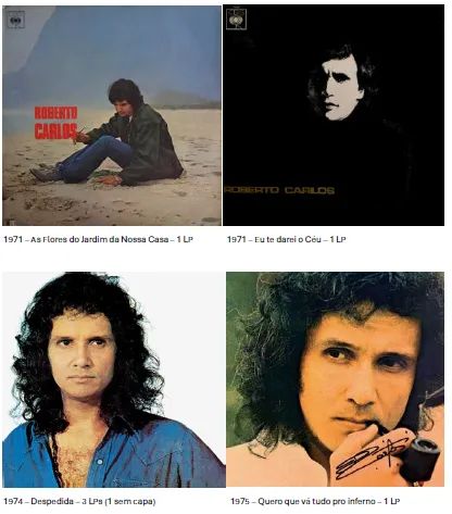 67 LPs Vinil Roberto Carlos - Variados - Foto 2