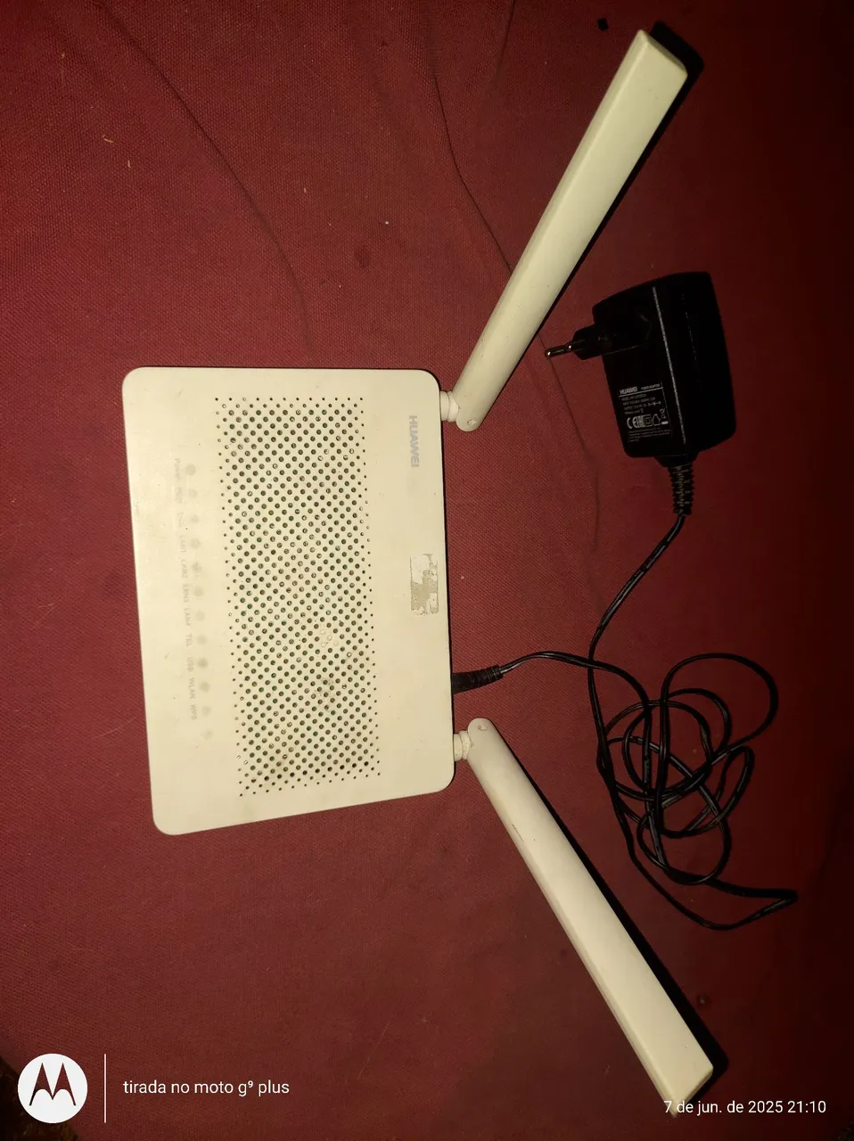 ONU GPON Roteador Huawei com antenas