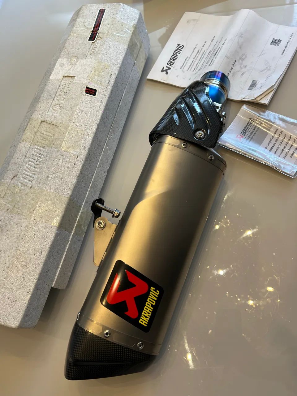 Ponteira Longa Akrapovic Bmw S1000RR 2020/2026 - Foto 3