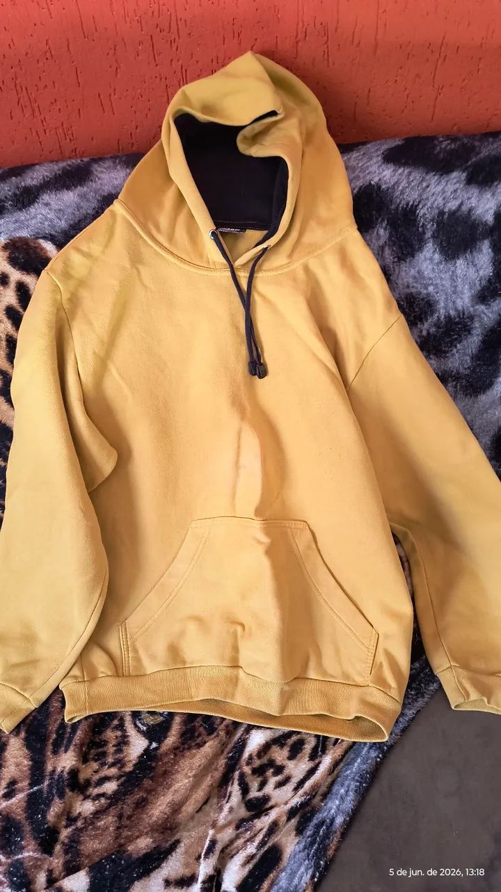 Blusa Moletom Canguru Yellow tamanho M excelente 