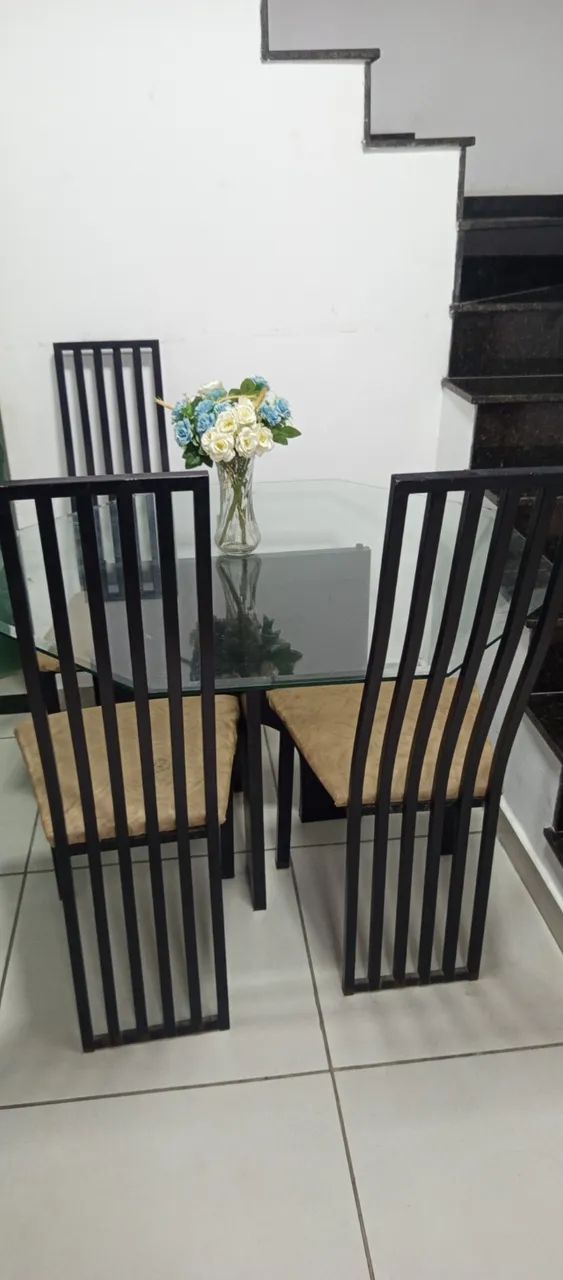 Mesa de Jantar Tampo de Vidro - Foto 3