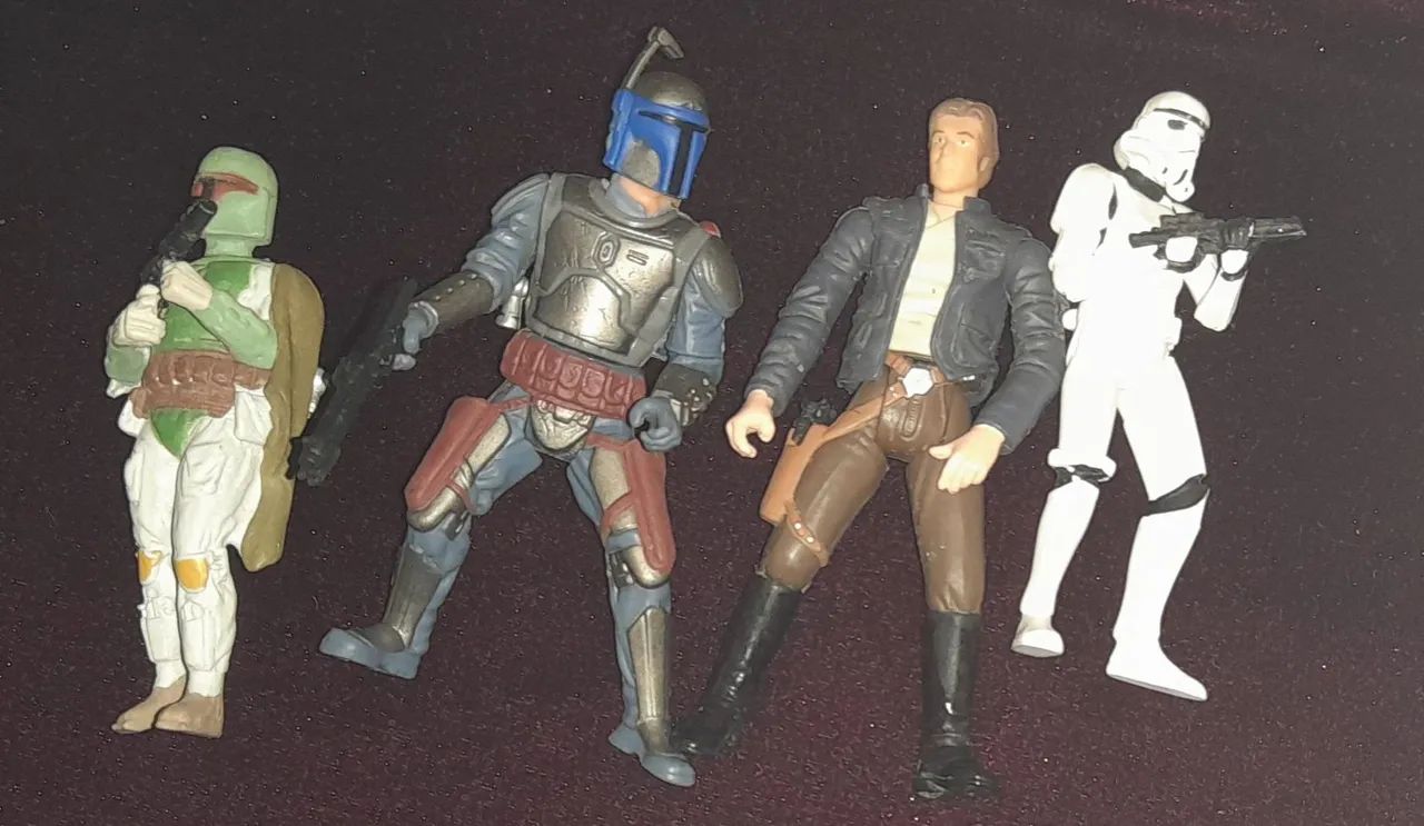 Lote 4 Miniaturas Star Wars (Aprox. 10cm)