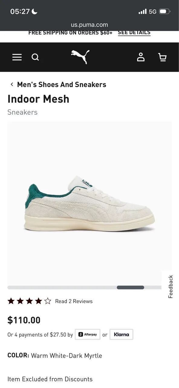 Tênis Puma Indoor Mesh  - Foto 5