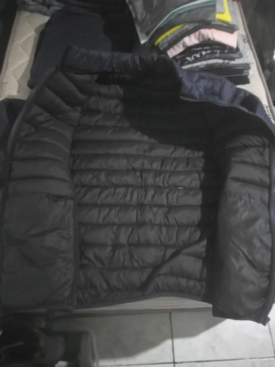 JAQUETA PUFFER AZUL G pra GG 42/44 - Foto 2