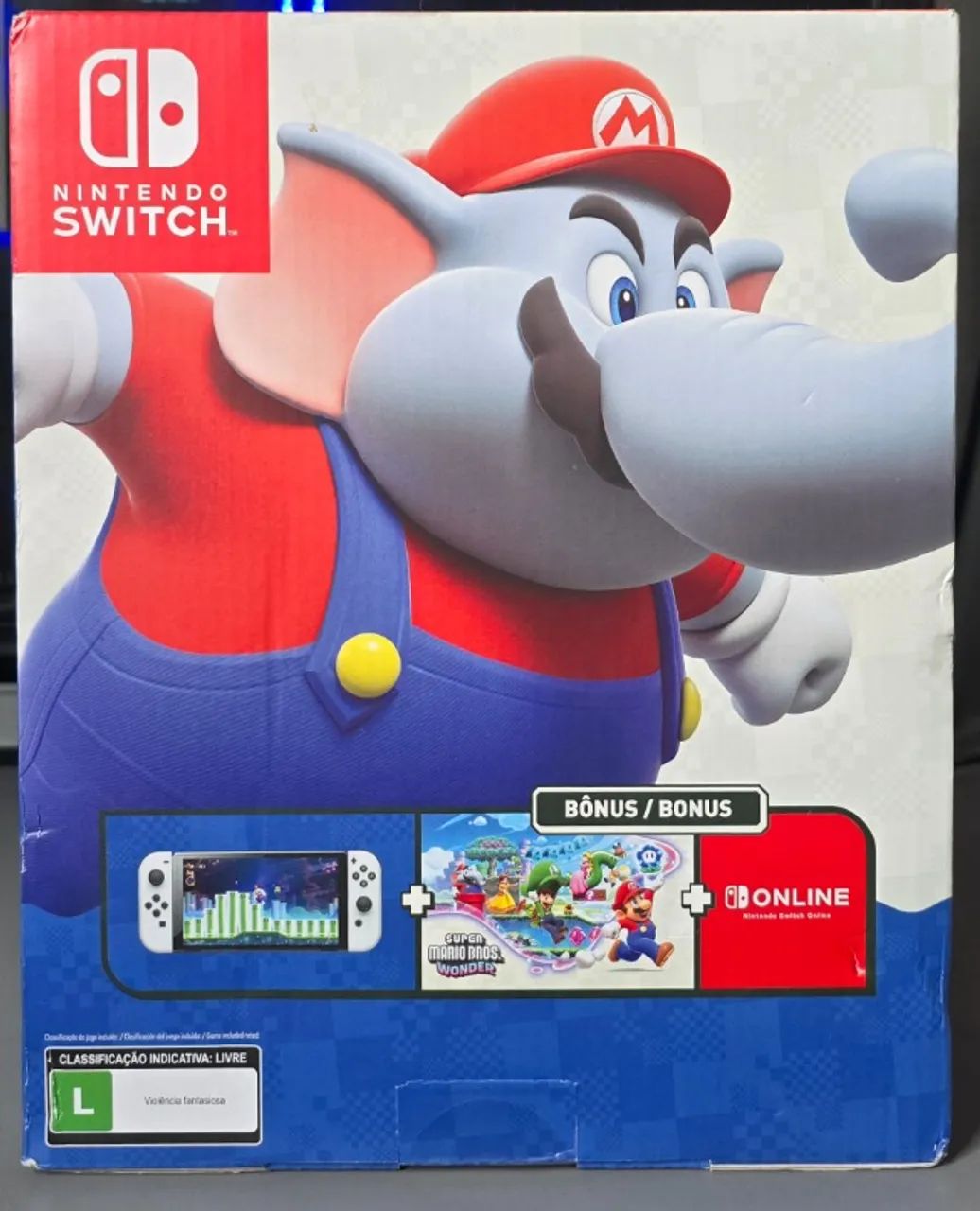 Nintendo Switch Oled + Jogo Mario Wonder - Trocas - Foto 2