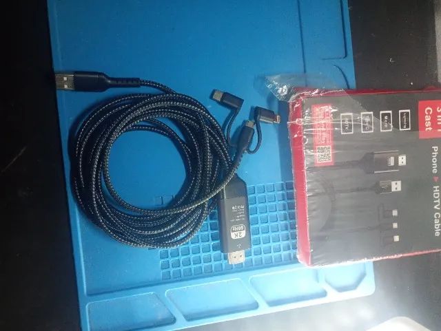 Cabo Hdmi Mirascreen Android Usb Tipo C V8 Light 3 Em 1 - Foto 4