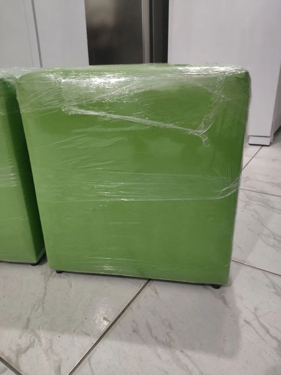 Puff Verde em courino  - Foto 2