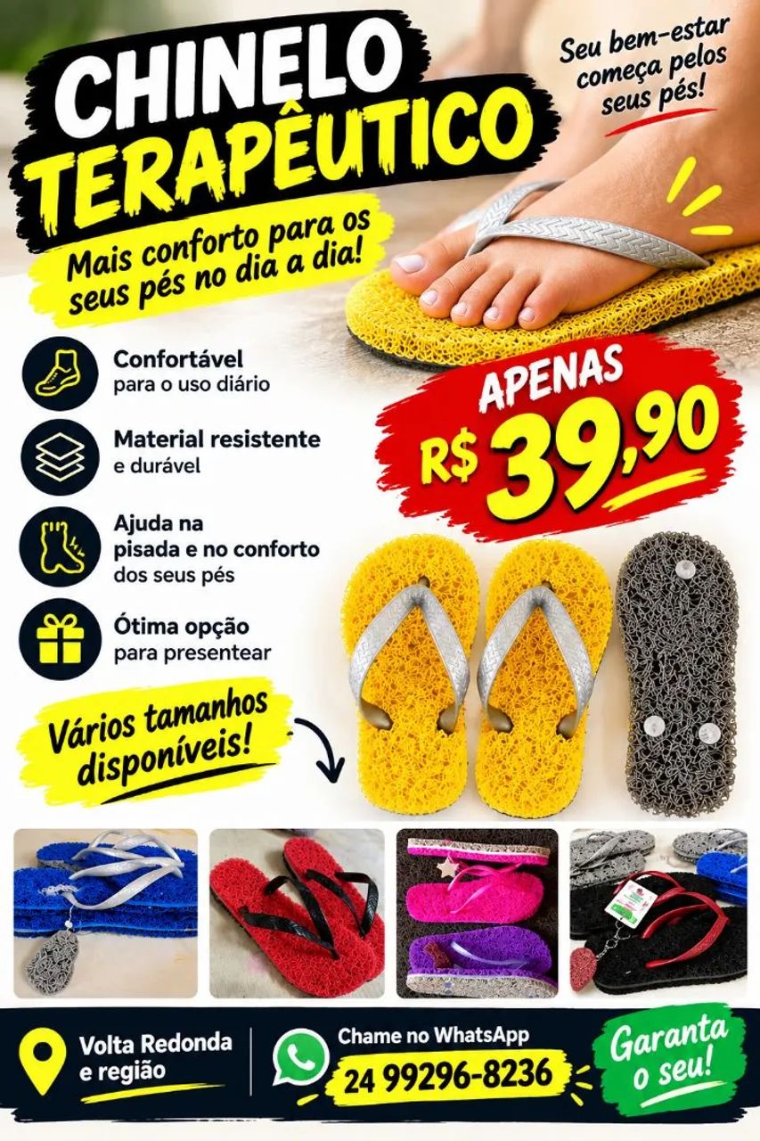 Chinelo Massageador
