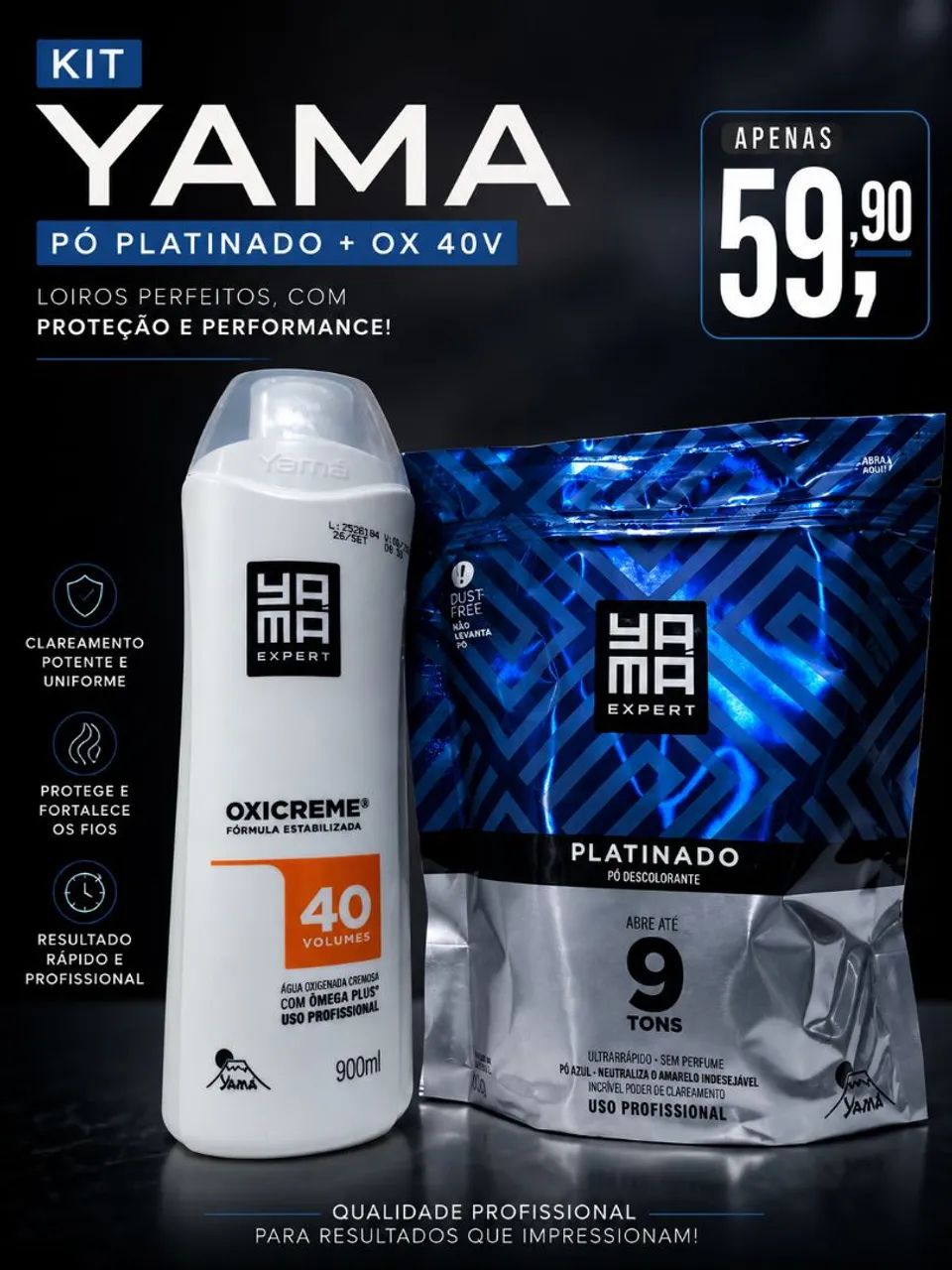 Kit Nevou Yama Platinado ou Ametista - Foto 2