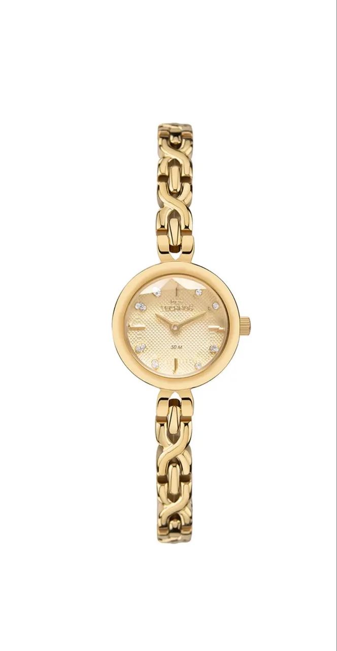 Relógio Technos Feminino Mini Dourado 5Y20LZ/1D - Foto 3
