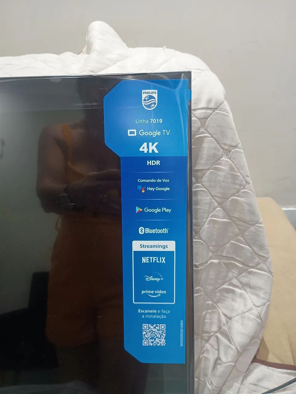 Tv Philips nova 50pol com tela trincada  - Foto 3
