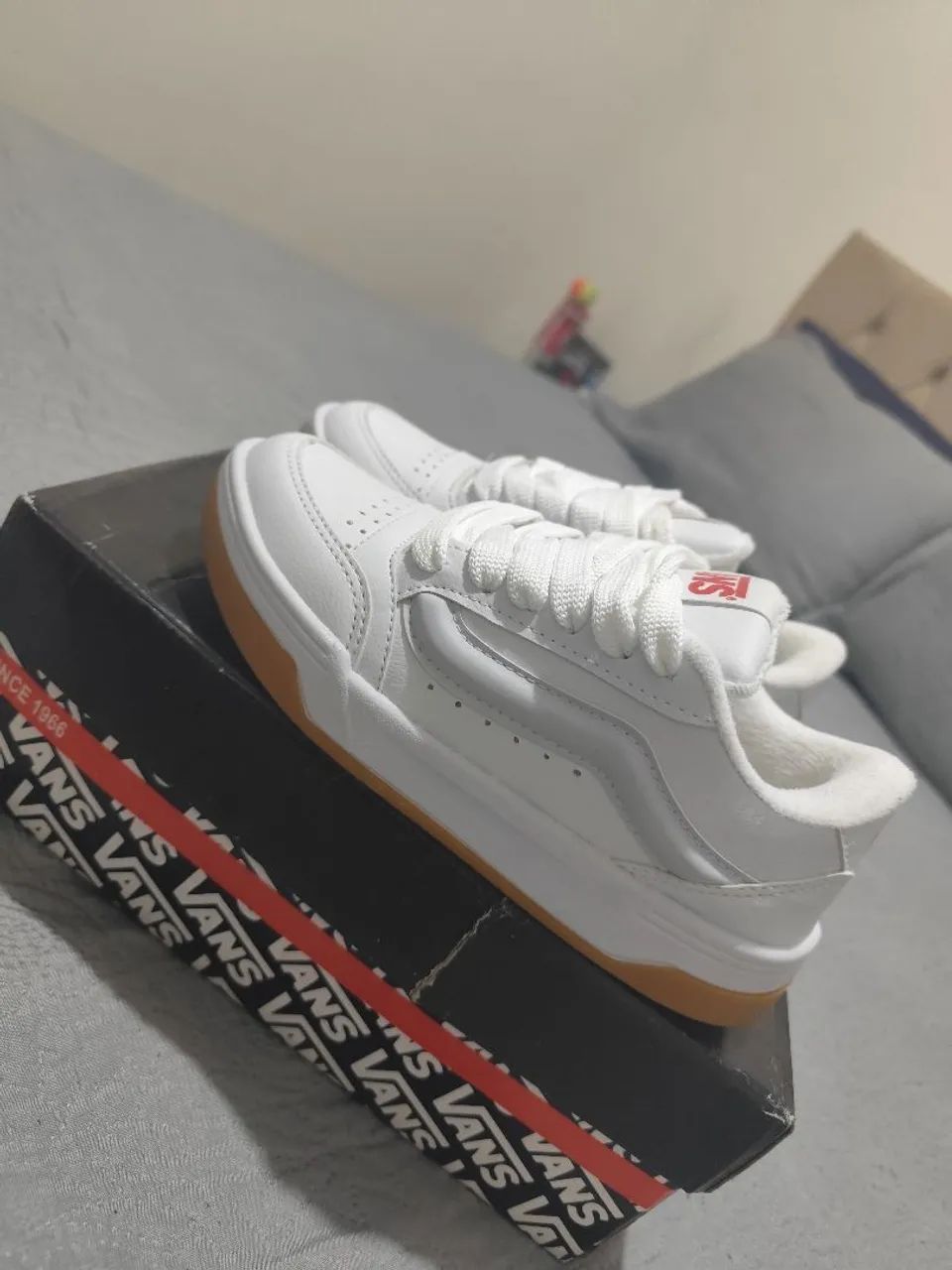 Tênis Vans Hylane Branco - Novo, Nunca Usado - Foto 4
