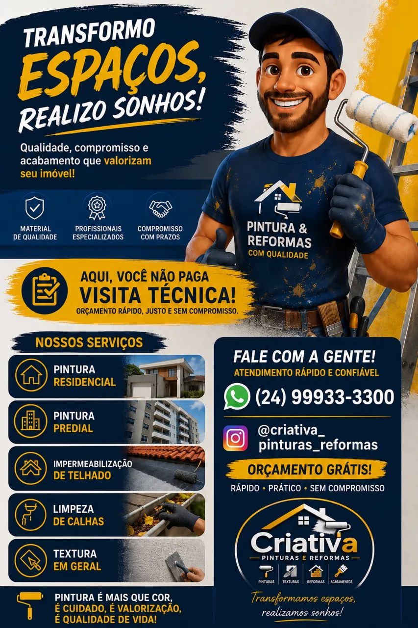 Pintura residencial ou comercial 
