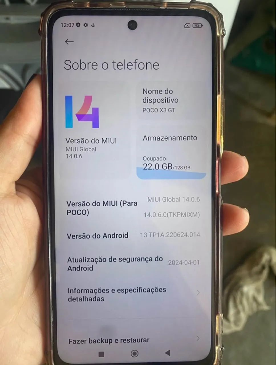 Poco X3 GT impecável (nunca aberto) - Foto 4