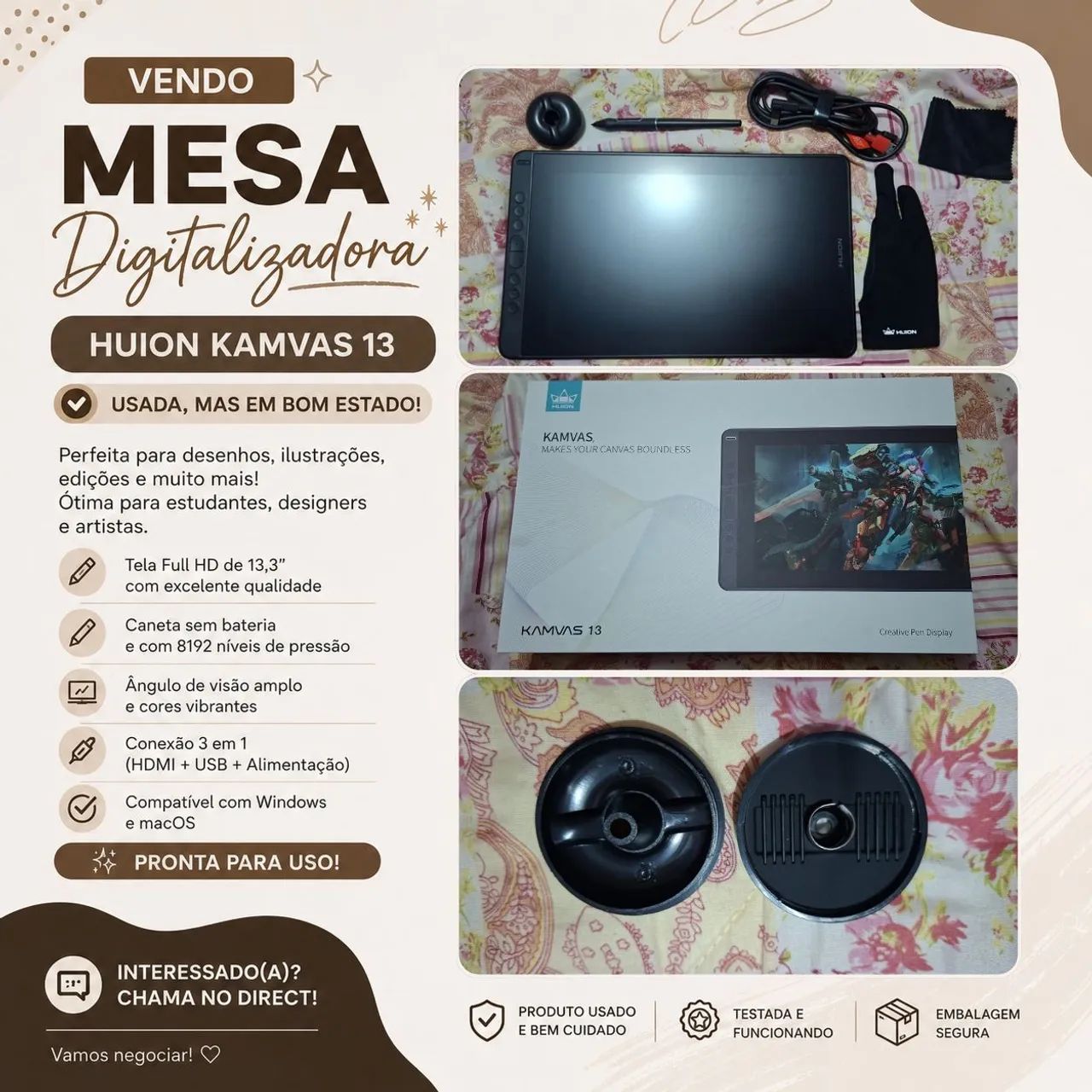 Mesa Digitalizadora - Huion Kamvas 13!!