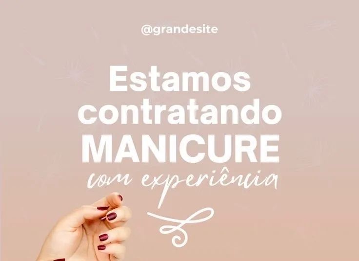 Contrata- se  manicure 