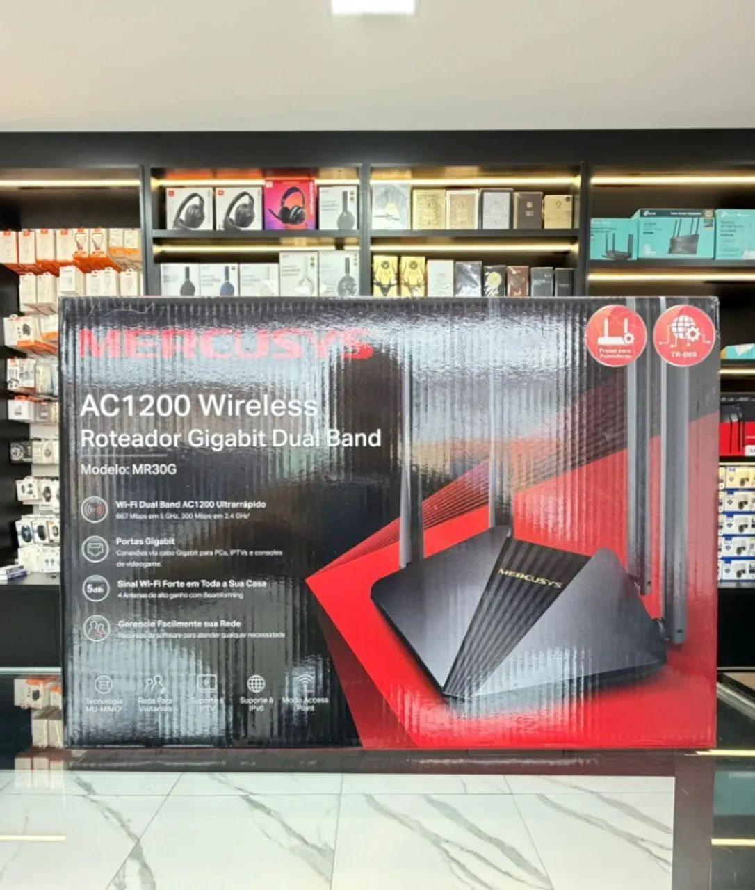 Roteador Mercusys Ac1200 Dual Band Wi-Fi Rápido (Novo)