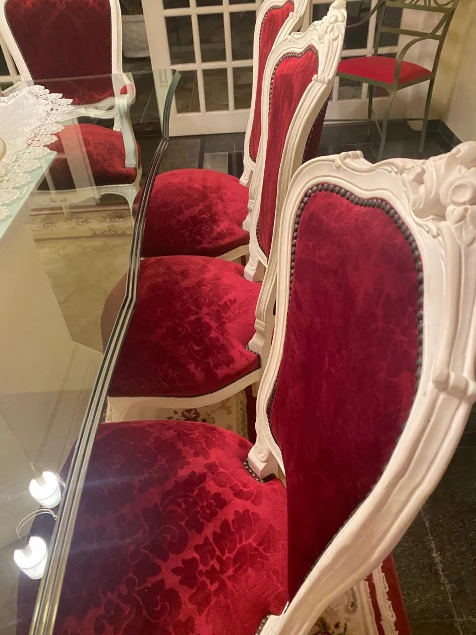 Conjunto de mesa jantar Luís XV - Foto 5