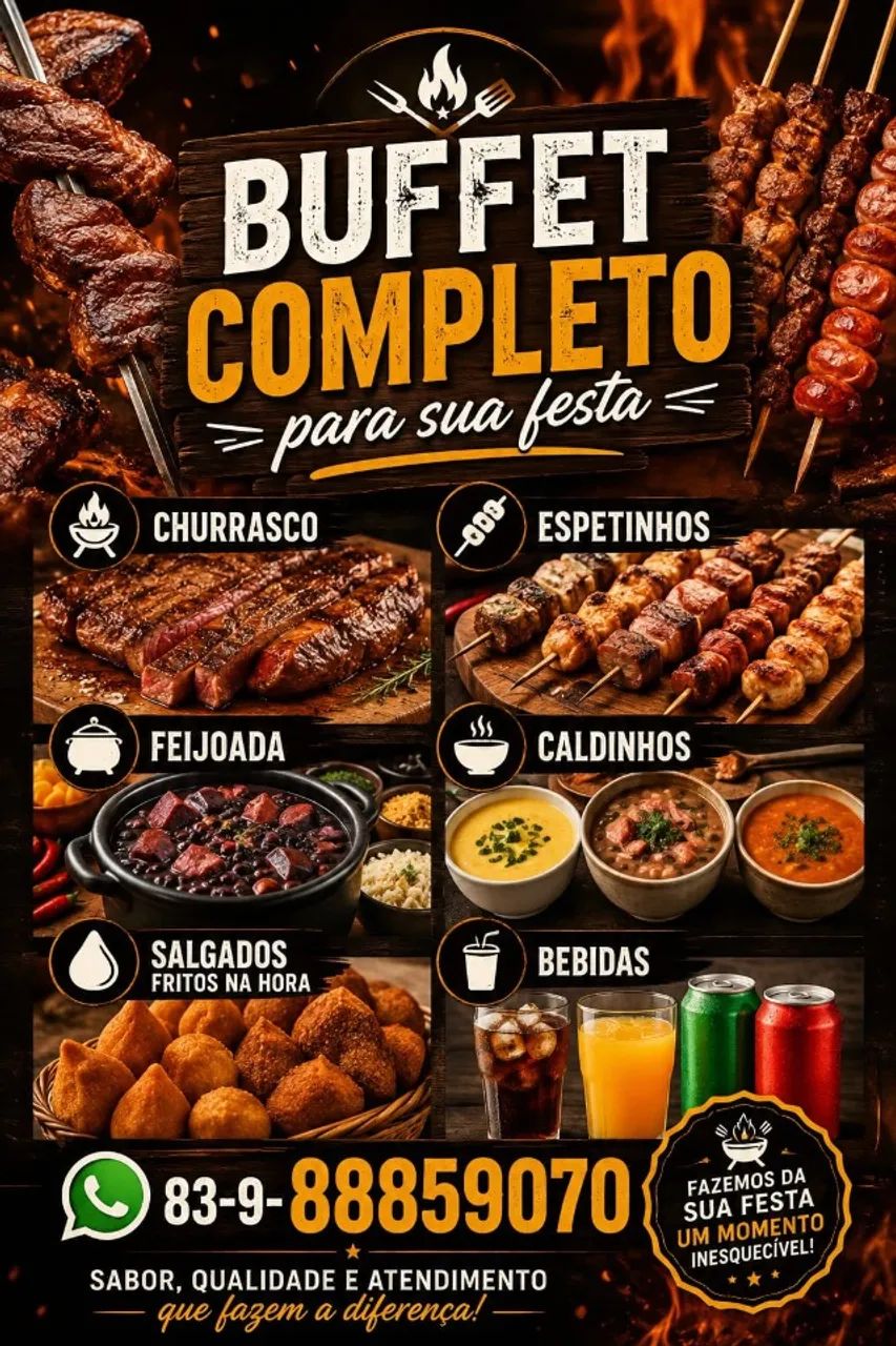 Feijoada completa para festas