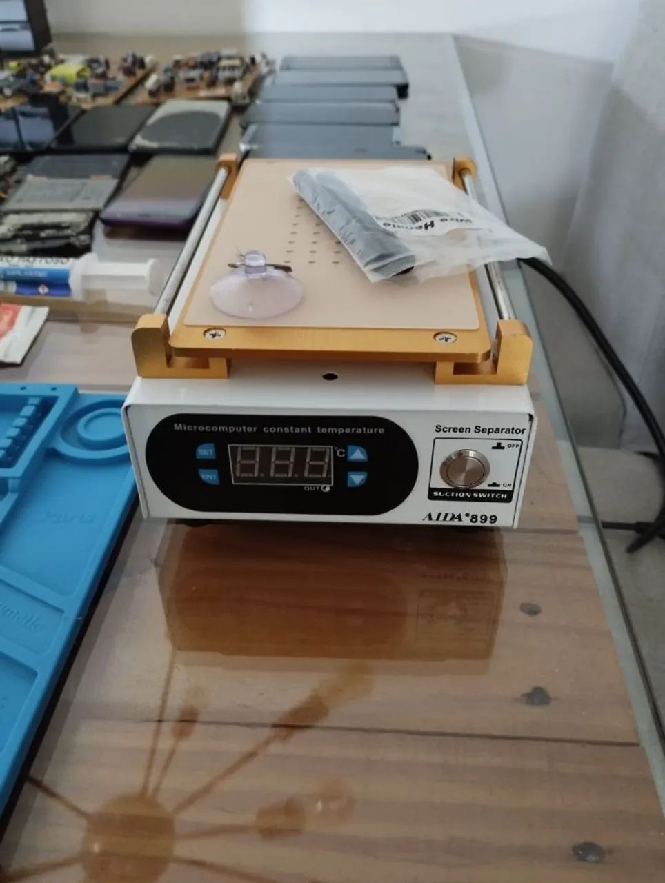 Kit Reparo Celular Estação de Solda e Retrabalho 2 em 1 AFR MAX 950A Solda DUPLA - Foto 2