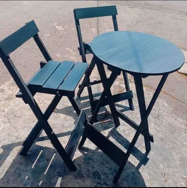 Conjunto mesa e cadeiras dobrável - Foto 3
